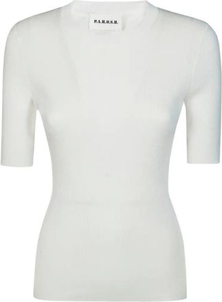 P.A.R.O.S.H. P. A.R. O.S. H. Short Sleeve Sweater