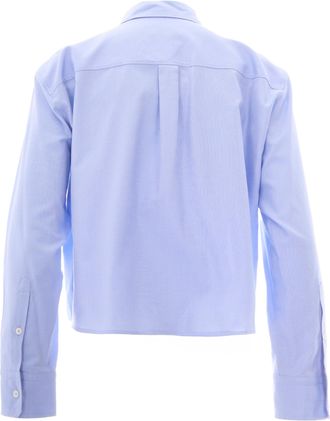 Max Mara Womens Organic Cotton Shirt Sky Blue