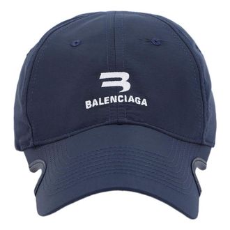 Balenciaga Sporty B Notch Visor Cap Blue 704102459B11177