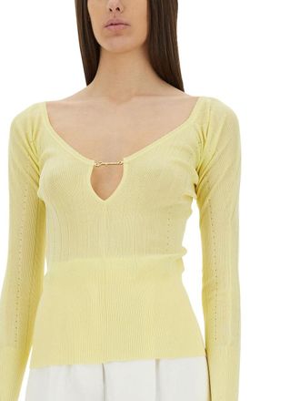 Jacquemus Slim Fit Viscose Blouse - Yellow