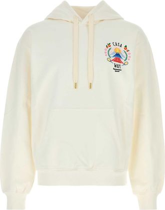 Casablanca White Cotton Sweatshirt
