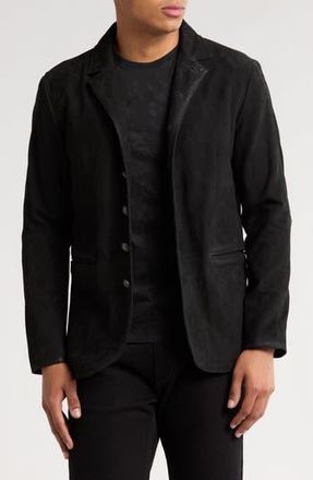 John Varvatos Ward Suede Jacket in Black at Nordstrom Rack, Size 48