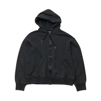 Stockholm Surfboard Club Stockholm Surfboard Club - Dream Zip Back Logo - Heren - Sweatshirts & Hoodies - Zwart - Maat: M Katoen