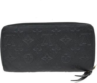 Louis Vuitton Pre-owned Wallets, female, Black, Size: ONE SIZE Pre-owned Monogram Empreinte Zipped Wallet