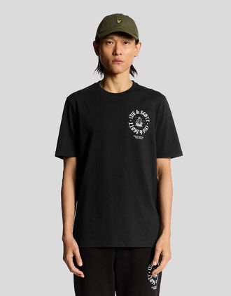 Lyle & Scott Lyle And Scott Mens Insignia Graphic T-Shirt - Black - Size: 40