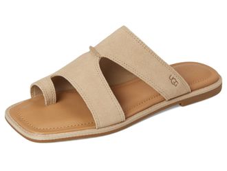 UGG Womens Matira Flat Sandal, Mustard Seed Suede, 6.5 UK