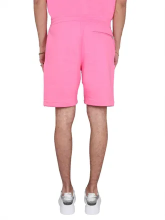 Alexander McQueen Graffiti Logo Print Bermuda Shorts - Fuchsia