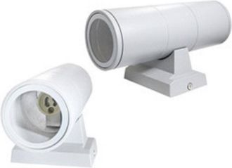 Trade Shop Trade Shop Traesio - Trade Shop - Applique Doppia Emissione A Parete Giardino Esterno Ip55 Portalampada Gu10 Es01 - Grey