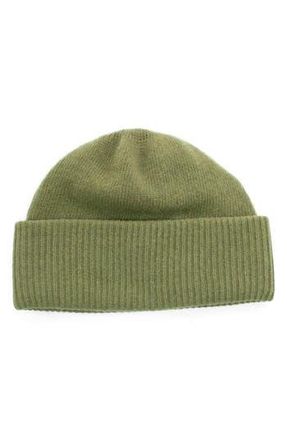 Portolano Cashmere Rib Hat in Martini Olive at Nordstrom Rack