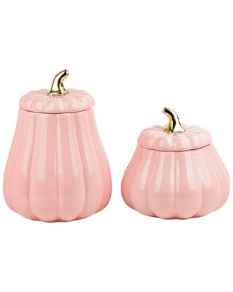 10 Strawberry Street Pumpkin Patch Graduated Gourd Canister Set