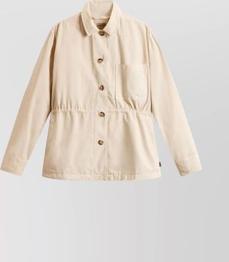 Woolrich collared shirt jacket elasticated waistband