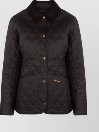Barbour diamond quilting corduroy collar jacket