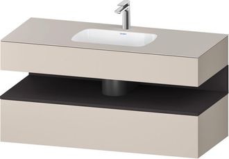 Duravit Qatego Lavabo Encastrado Con Base De Lavabo Consola, - Duravit