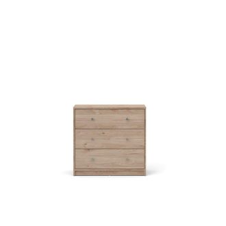 ebuy24 C&oacute;moda 3 cajones L72,4 cm - Efecto Madera clara
