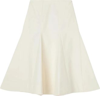 R&oacute;he Sculpturale Katoenen Midirok - Dames - Midirokken - Wit - L - Katoen - Rokken