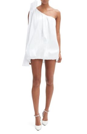 Bardot Razia One-Shoulder Minidress in Orchid White at Nordstrom, Size 10