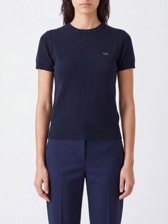 A.P.C. A. P.C. Maglia girocollo a maniche corte in misto lana vergine e cotone