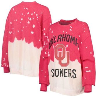 Gameday Couture Womens Gameday Couture Crimson Oklahoma Sooners Twice As Nice Faded Dip-Dye Pullover Long Sleeve Top at Nordstrom, Size Small