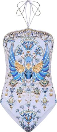 Camilla Under Scarab Skies One-Piece Badpak - Dames - Badpakken - Blauw - S - Badmode