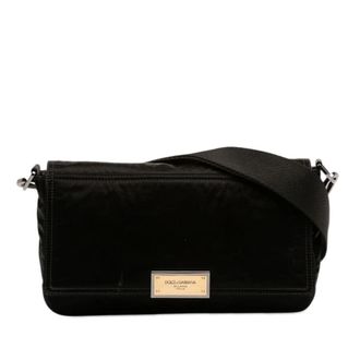 Dolce & Gabbana Pre-owned Dolce & Gabbana Nylon Logo Plaque Messenger Bag Ladies 3NOSK0EL15M7G71B