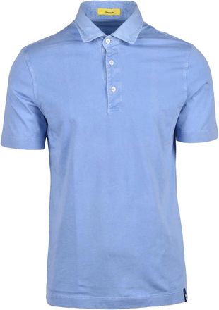 Drumohr Light Blue Cotton Men Polo