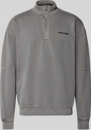 Pegador Oversized Sweatshirt mit Stehkragen in Anthrazit, Größe XL