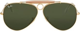 Ray-Ban Ray Ban Shooter Green Classic G-15 Aviator Unisex Sunglasses RB3138 001 58