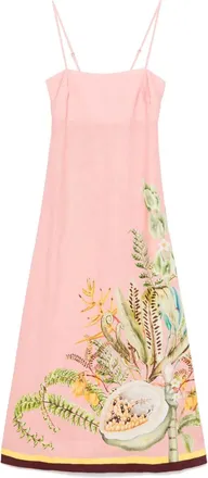 Alemais Papaya midi dress - Pink