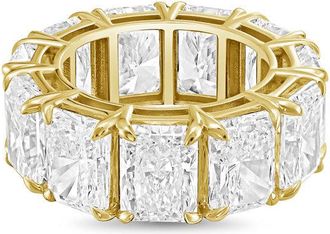 Diana M. Jewels 14kt yellow gold 13.00cts radiant lab grown diamond eternity band