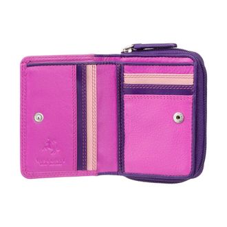 Visconti Womens Leather Purse Berry with RFID Protection RB53