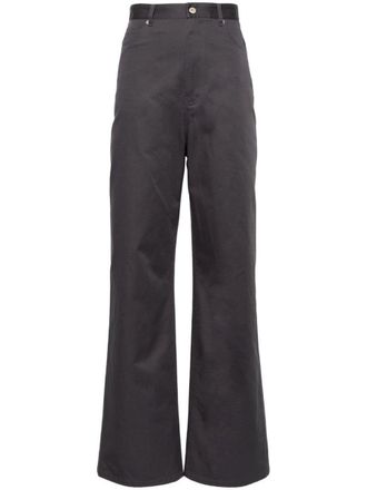 Loewe High-Waisted Cotton Trousers
