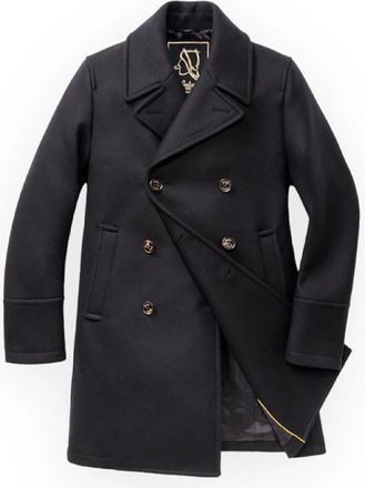 Sealup Peacoat - Heren - Mantel - Blauw - L - Katoen - Jassen