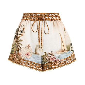 Zimmermann Mahon Relaxed Short - Shorts - Mujer - Multicolor - XS