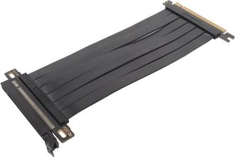 OEM Cable De Extensi&oacute;n Para Tarjeta Gr&aacute;fica Pcie X16 Con Protecci&oacute;n, Cable Plateado, Alta Durabilidad, Dise&ntilde;o Plegable Ultrafino, Blindaje Emi, Transmisi&oacute;