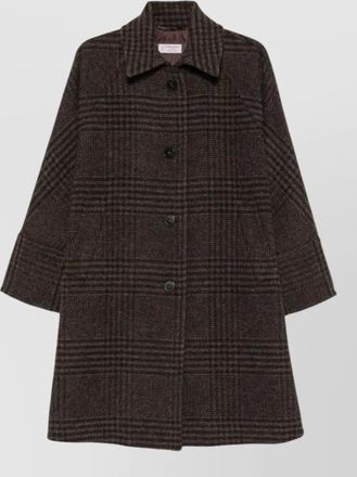 Alberto Biani checked wool midi coat