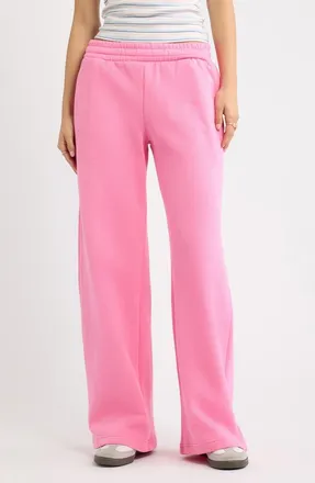 BP. Low Rise Wide Leg Sweatpants in Pink Aurora at Nordstrom, Size Xx-Small