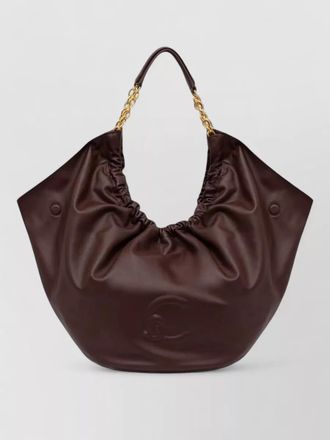 Coccinelle leather chain-handle tote bag