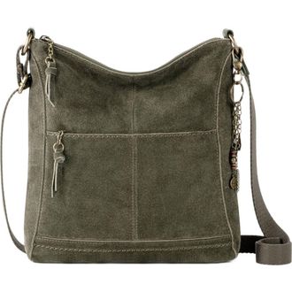 The Sak Lucia Crossbody Leather Bag in Moss Suede at Nordstrom