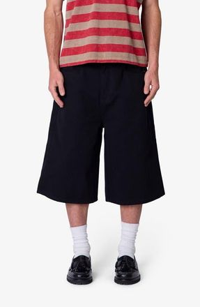 mnml Ultra Baggy Paneled Chino Shorts in Black at Nordstrom, Size 38
