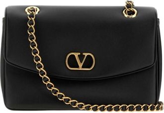 Valentino Garavani Black Djuna Medium Shoulder Bag