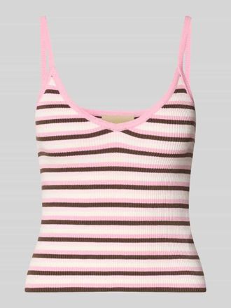 Jack & Jones Crop Top aus Viskose-Mix Modell ESTHER in Pink, Gr&ouml;&szlig;e XL