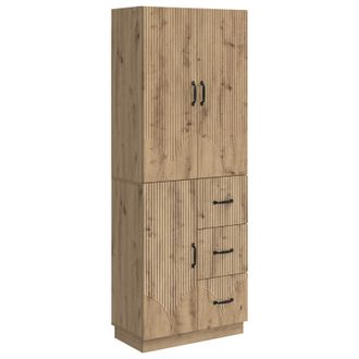 vidaXL Juego De Armarios 2 Uds. Roble Artisan Madera De Ingenier&iacute;a Vidaxl