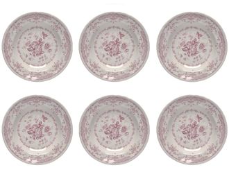 BITOSSI HOME Set of 6 Pcs. - Deep Plate Cm.23.3 Rose Pink