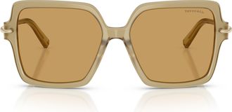 Tiffany & Co. 0tf4260u Translucent Beige Acetate Sunglasses