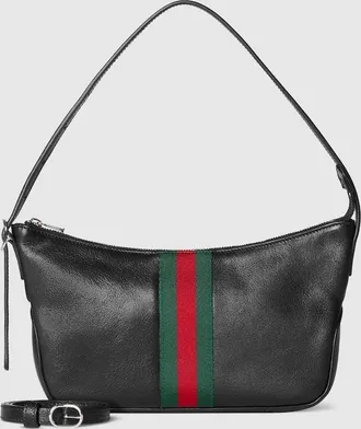 Gucci Lunetta Small Crossbody Bag, Black, Leather