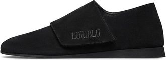 Loriblu Hoge su&egrave;de loafer - Dames - Platte Schoenen - Zwart - 40 EU - Su&egrave;de - Schoenen