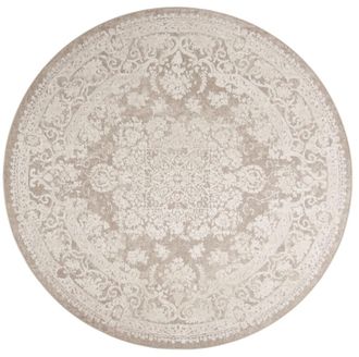 Safavieh Alfombra poli&eacute;ster beige/crema 152 x 152 cm