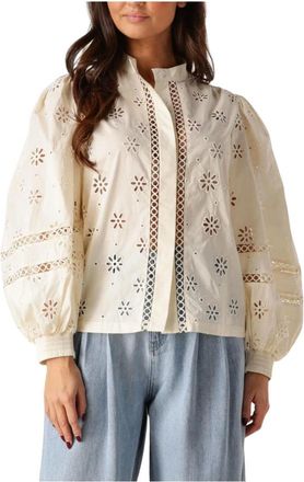 Ibana Overhemden, Dames, Beige, XS, Katoen, Tomasa Blouse