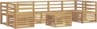 vidaXL Conjunto De Sof&aacute;s De Exterior 8 Uds. Blanco Vidaxl