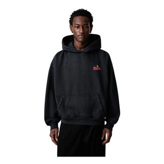 Rhude American Spirit Hoodie - Heren - Sweatshirts & Hoodies - Zwart - Maat: L Katoen